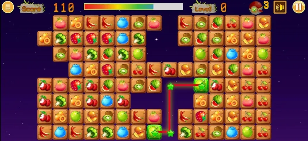 Link fruits - fruit match pair [МОД Много денег] APK Android Screenshot 4