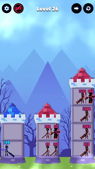 Hero Castle War: Tower Attack (Хиро Касл Вар) [МОД Меню] APK Android Screenshot 4