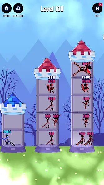 Hero Castle War: Tower Attack (Хиро Касл Вар) [МОД Меню] APK Android Screenshot 5