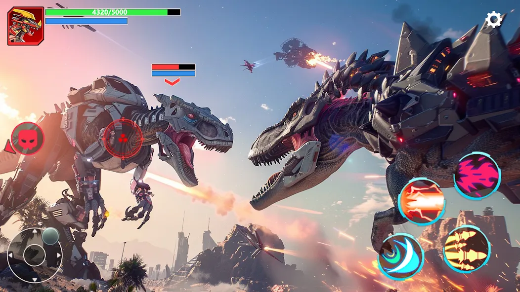 Mech War: Jurassic Dinosaur (Мех Батл) [МОД Premium] APK Android Screenshot 4