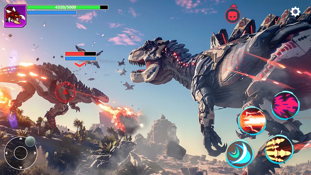 Mech War: Jurassic Dinosaur (Мех Батл) [МОД Premium] APK Android Screenshot 5