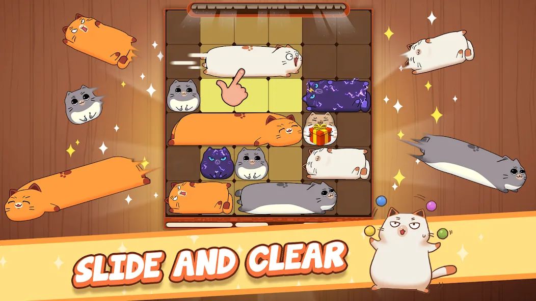 Haru Cats: Cute Sliding Puzzle (Хару Кэтс) [МОД Unlocked] APK Android Screenshot 1