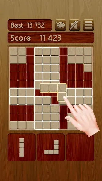 Woody Block Puzzle ® (Вуди блок пазл) [МОД Меню] APK Android Screenshot 1