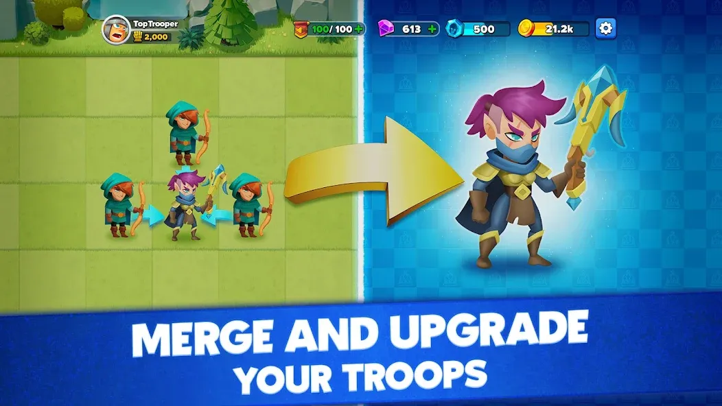 Top Troops: Adventure RPG (Топ Трупс) [МОД Меню] APK Android Screenshot 1