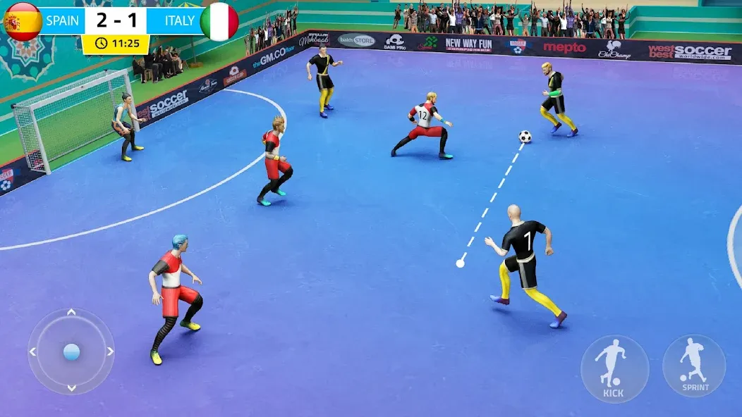 Indoor Futsal: Football Games (Индор Футзал) [МОД Mega Pack] APK Android Screenshot 1