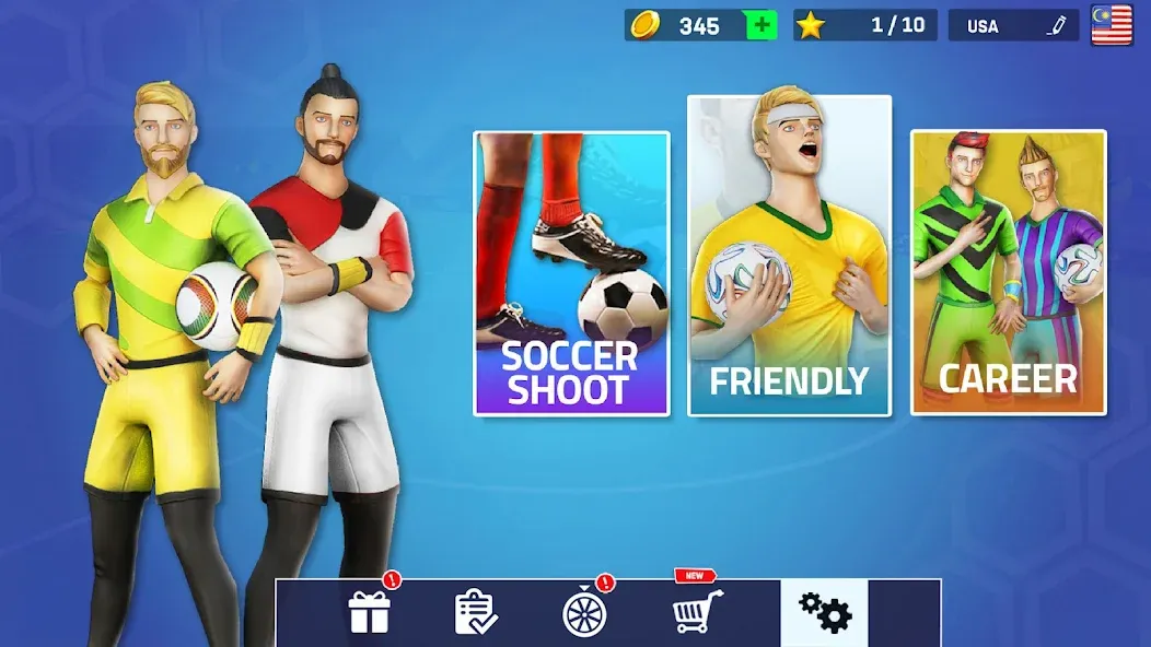 Indoor Futsal: Football Games (Индор Футзал) [МОД Mega Pack] APK Android Screenshot 3