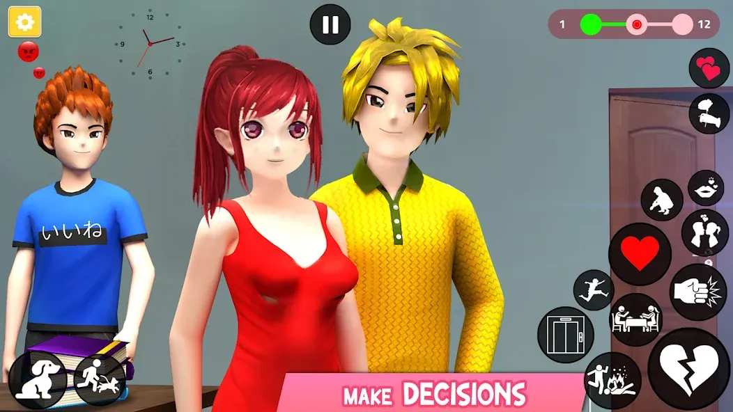 Save the Date 3D: Life Games (Сейв зе Дэйт 3Д) [МОД Mega Pack] APK Android Screenshot 2