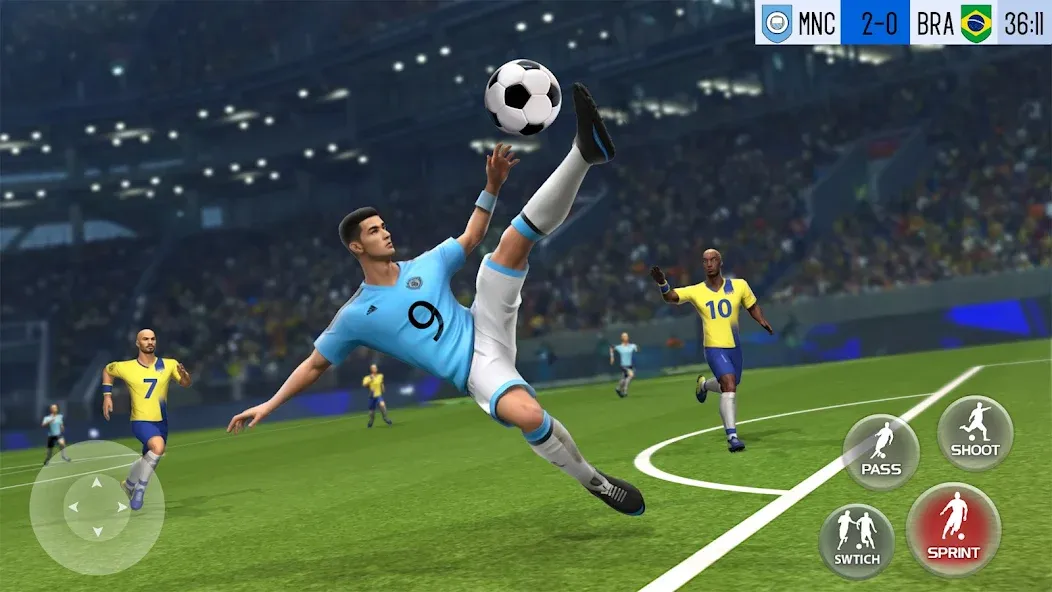 Play Football: Soccer Games (тар Футбол 23) [МОД Mega Pack] APK Android Screenshot 1