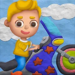 Vlad and Niki PlayDough Cars (Влад и Ники играют в машинки из пластилина) [МОД Все открыто] APK Android