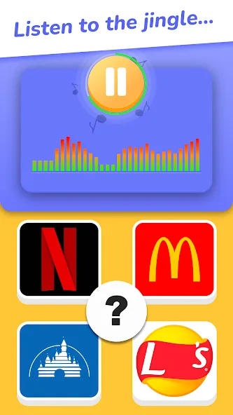 Jingle Quiz: logo music trivia (Джингл Квиз) [МОД Premium] APK Android Screenshot 1
