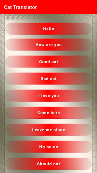 Translator for Cats Prank [МОД Бесконечные монеты] APK Android Screenshot 2