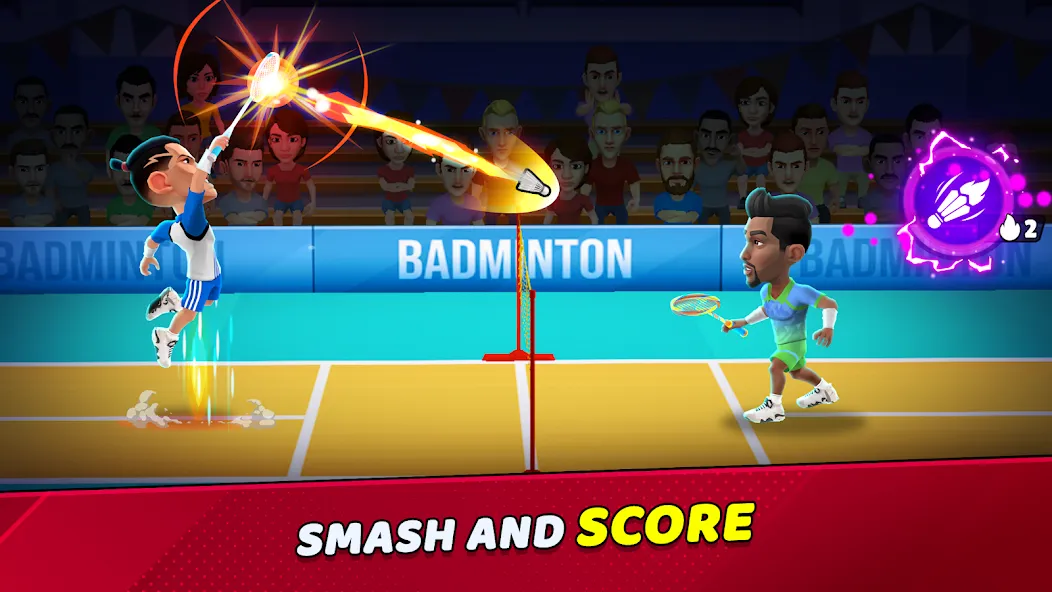 Badminton Clash 3D (Бадминтон Клаш 3D) [МОД Premium] APK Android Screenshot 1