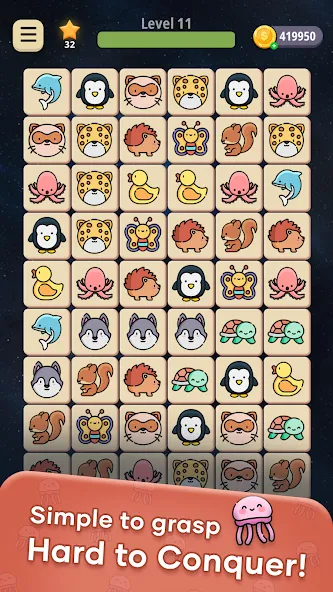 Connect Animal (Коннект Энимал) [МОД Бесконечные монеты] APK Android Screenshot 1