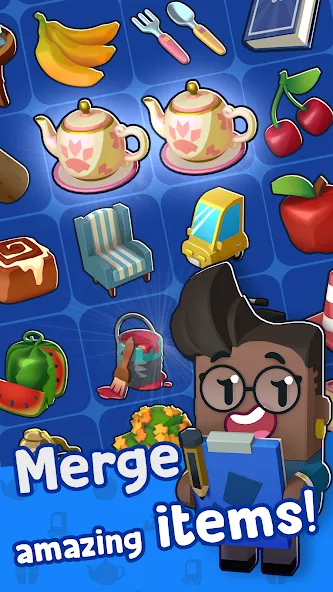 Merge Mayor - Match Puzzle (Мэрдж Мэер) [МОД Все открыто] APK Android Screenshot 4