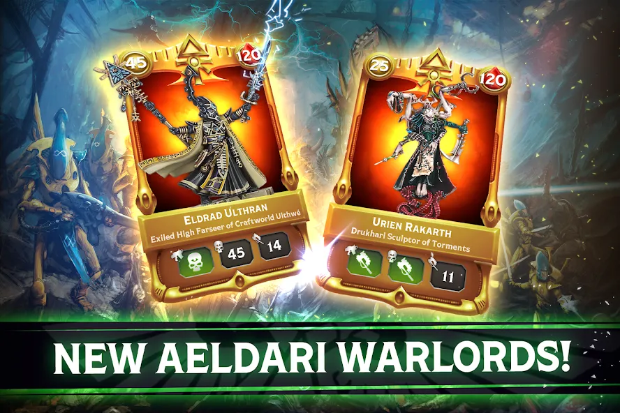 Warhammer Combat Cards - 40K (Вархаммер Комбат Кардс) [МОД Бесконечные монеты] APK Android Screenshot 4
