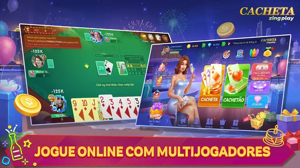 Cacheta - Pife - Jogo online (Кашета) [МОД Unlocked] APK Android Screenshot 1