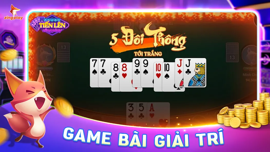 ZingPlay - Game bài - Tien Len (Зингплей) [МОД Unlocked] APK Android Screenshot 2