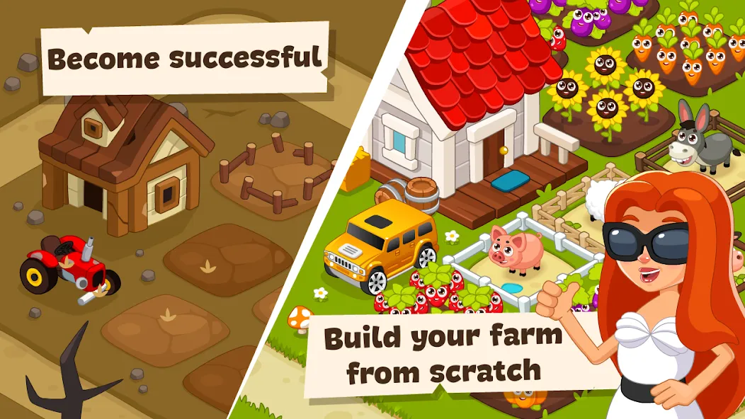 Idle Farm Game Offline Clicker [МОД Premium] APK Android Screenshot 2