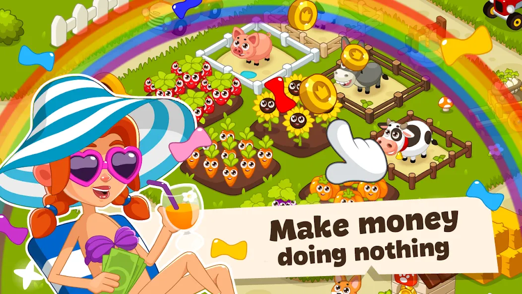 Idle Farm Game Offline Clicker [МОД Premium] APK Android Screenshot 3