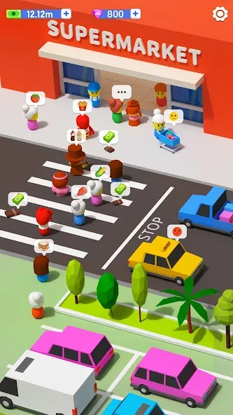 My Idle Supermarket Simulator (Мой Айдл Стор) [МОД Все открыто] APK Android Screenshot 2