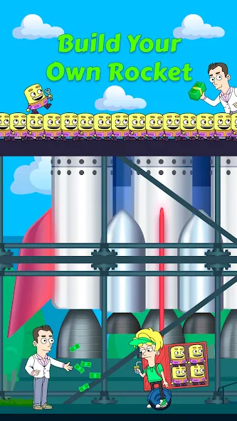 Idle Rocket Tycoon (Айдл Рокет Тайкун) [МОД Много денег] APK Android Screenshot 1