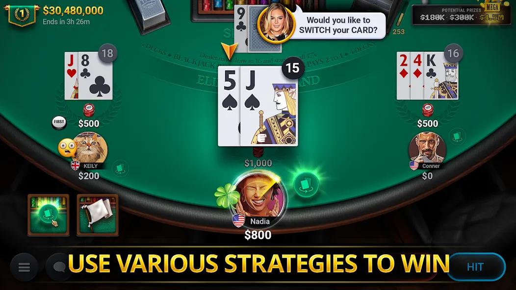 Blackjack Championship (Блэкджек Чемпионат) [МОД Все открыто] APK Android Screenshot 3