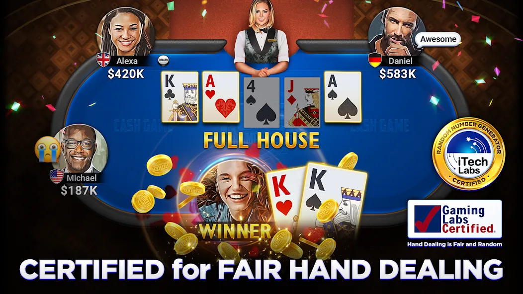 Poker Championship - Holdem (Покер Чемпионат) [МОД Меню] APK Android Screenshot 1