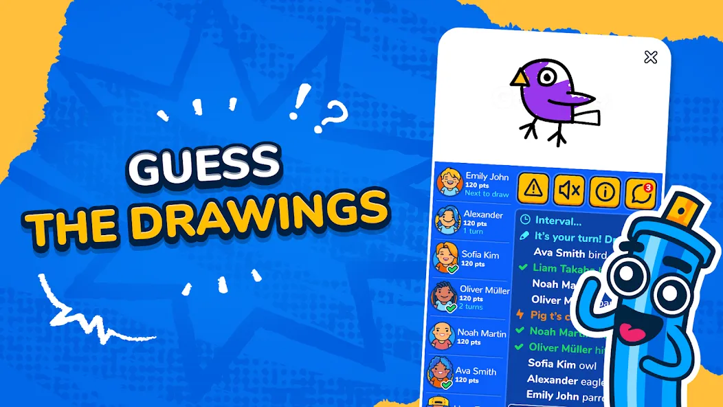 Gartic.io - Draw, Guess, WIN [МОД Mega Pack] APK Android Screenshot 1