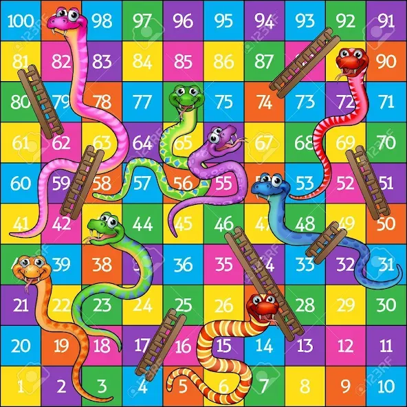 Snake and ladder (Змеи и лестницы) [МОД Много денег] APK Android Screenshot 4