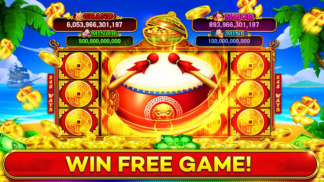 Jackpot Boom Casino Slot Games (Джекпот Бум Казино Игры на Слотмашинах) [МОД Много денег] APK Android Screenshot 1