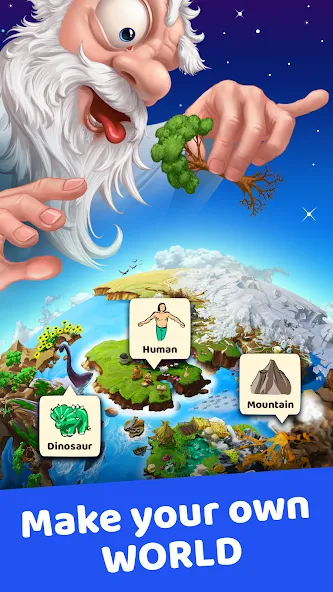 Doodle God: Infinite Alchemy (Дудл Год) [МОД Бесконечные монеты] APK Android Screenshot 1