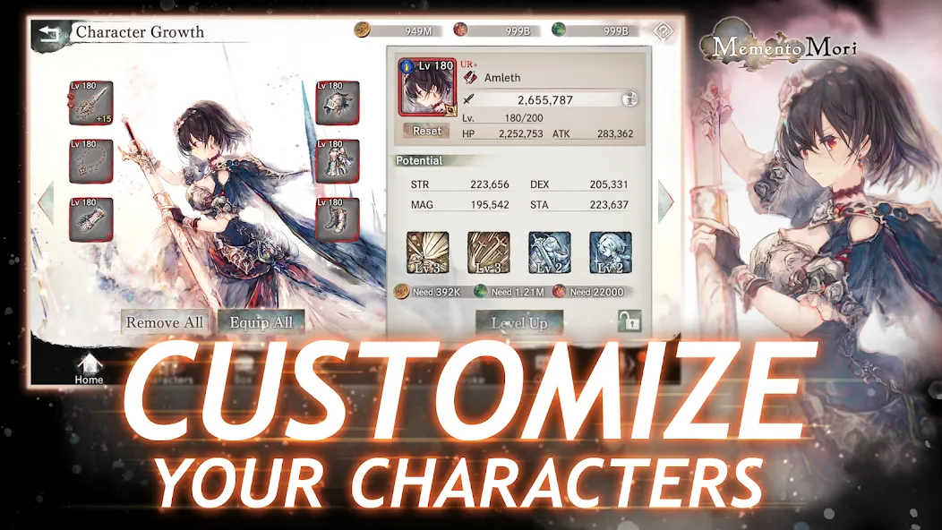 MementoMori: AFKRPG (Мементо Мори) [МОД Unlocked] APK Android Screenshot 4