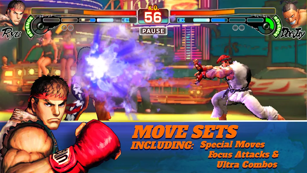 Street Fighter IV CE (Стрит Файтер  СЕ) [МОД Unlocked] APK Android Screenshot 2