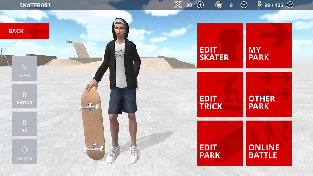 Skate Space (Скейт Спейс) [МОД Unlocked] APK Android Screenshot 5