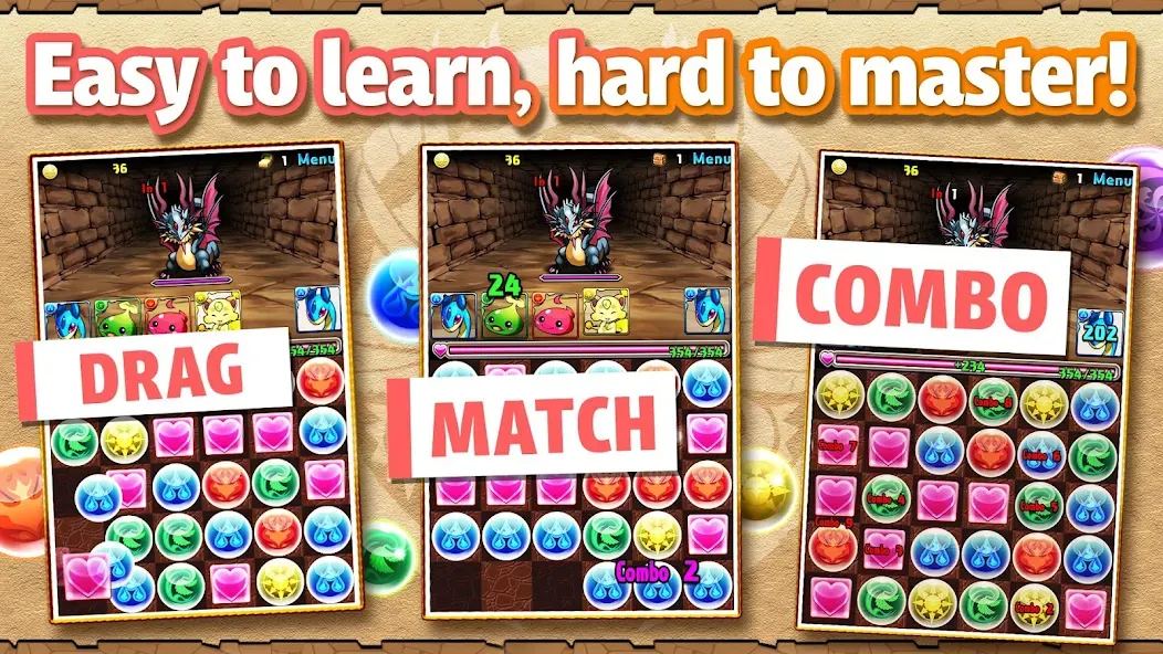 Puzzle & Dragons [МОД Mega Pack] APK Android Screenshot 2