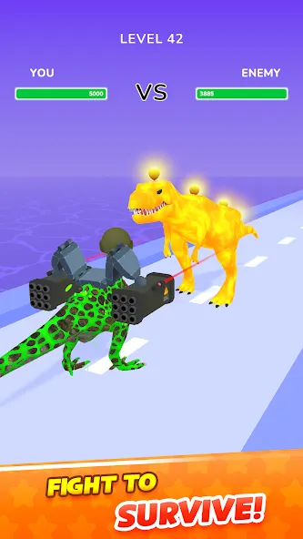 Dino Evolution Run 3D (Дино Эволюция Ран 3Д) [МОД Все открыто] APK Android Screenshot 3