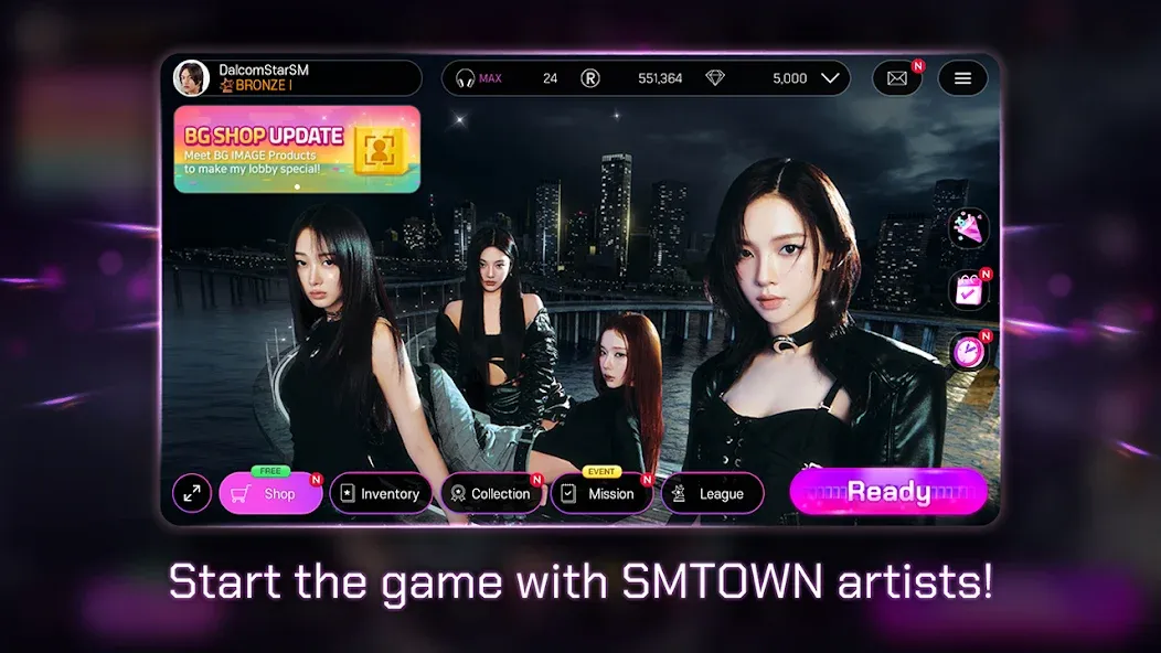 SUPERSTAR SMTOWN (уперСтар СМТАУН) [МОД Бесконечные монеты] APK Android Screenshot 2