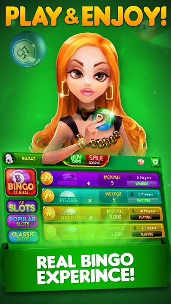 Bingo City 75 : Bingo & Slots (Бинго Сити 75) [МОД Mega Pack] APK Android Screenshot 1