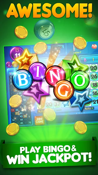 Bingo City 75 : Bingo & Slots (Бинго Сити 75) [МОД Mega Pack] APK Android Screenshot 3