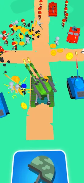 Tank Commander: Army Survival (Танк Коммандер) [МОД Unlocked] APK Android Screenshot 1