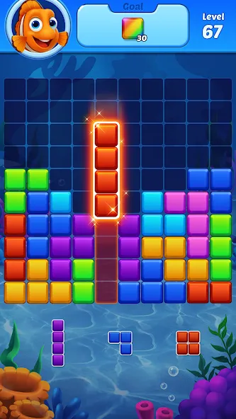 Block Puzzle Ocean [МОД Mega Pack] APK Android Screenshot 4