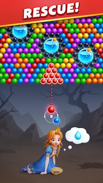 Bubble Shooter Royal Pop [МОД Unlocked] APK Android Screenshot 1