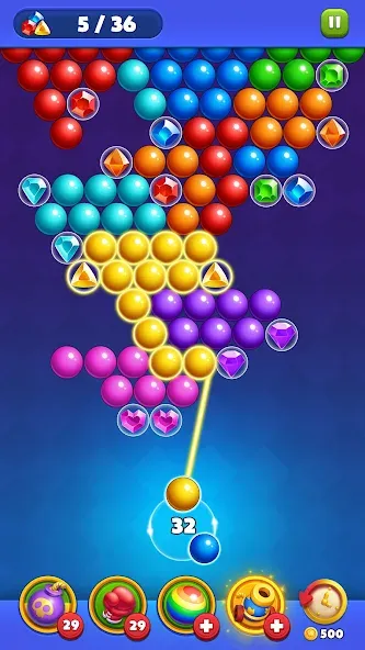 Bubble Shooter Royal Pop [МОД Unlocked] APK Android Screenshot 5