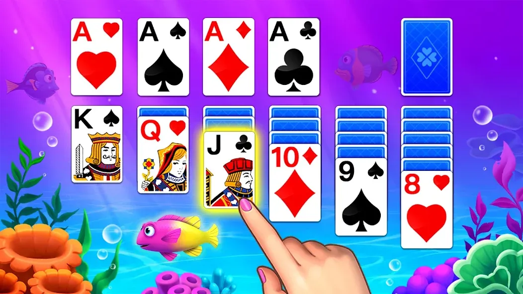 Solitaire Ocean [МОД Много денег] APK Android Screenshot 3
