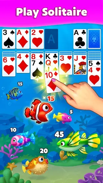 Solitaire Fish [МОД Unlocked] APK Android Screenshot 1
