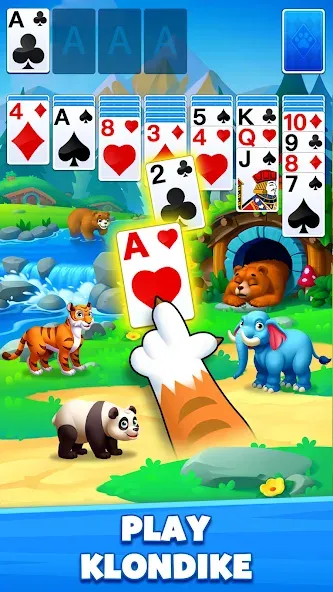 Solitaire Zoo [МОД Premium] APK Android Screenshot 1