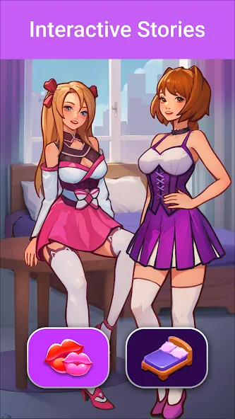 LUV: Anime Girls Adult Game XX (ЛЮВ) [МОД Все открыто] APK Android Screenshot 4