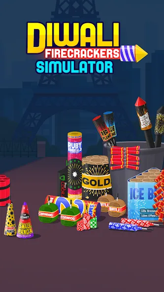 Diwali Firecrackers Simulator (Дивали Файркрекерс Симулятор) [МОД Premium] APK Android Screenshot 1