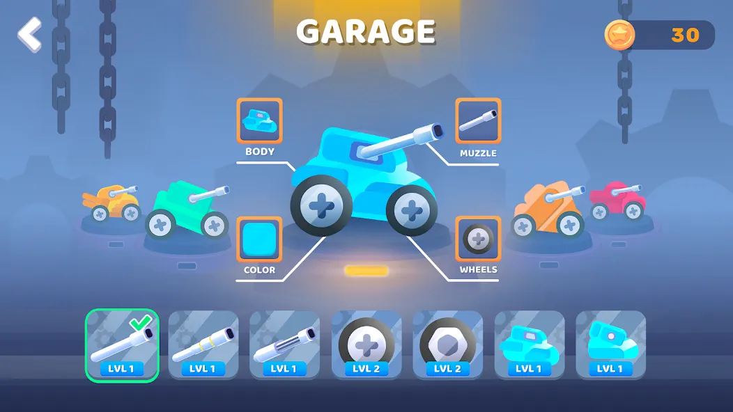 Mad Royale io – Tank Battle (Мад Рояль ио) [МОД Меню] APK Android Screenshot 2