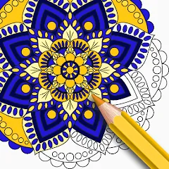 Mandala Coloring Book Game (Мандала Книга раскрасок  Игра) [МОД Много денег] APK Android